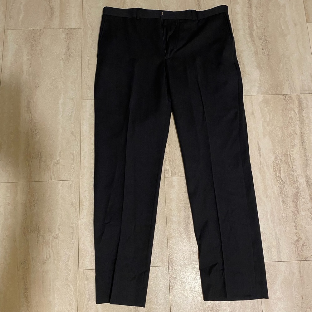 Navy 100% wool dress pants